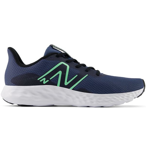 Buty męskie New Balance M411RL3 – granatowe. Niebieskie buty sportowe męskie New Balance, bez zapięcia, do biegania. Za 229.99 zł.