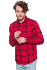 MĘSKA KOSZULA WRANGLER LS 1PKT SHIRT CRIMSON RED W5A1T2X51 112129989. Czerwone koszule męskie Wrangler, m, bez wzorów, bez kołnierzyka, bez ramiączek. W wyprzedaży za 69.99 zł.