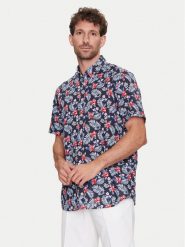 Bugatti Koszula 9450 58333A Granatowy Slim Fit. Niebieskie koszule męskie Bugatti, m, bez wzorów, z bawełny, bez kołnierzyka, bez ramiączek. Za 259.99 zł.