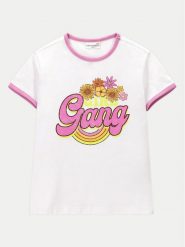 Coccodrillo T-Shirt WC4143201HGK Biały Regular Fit. Białe t-shirty i topy dla dziewczynek COCCODRILLO, bez wzorów, z bawełny, bez ramiączek. Za 39.99 zł.