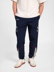 Spodnie do biegania Hummel World 26. Niebieskie spodnie sportowe damskie Hummel, l, bez wzorów, z dresówki, do biegania. Za 254.05 zł.