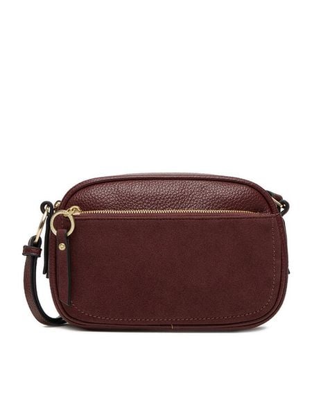 Lasocki Torebka C-LSK-K-064-06 Bordowy. Czerwone listonoszki damskie Lasocki, bez wzorów, bez dodatków. Za 159.99 zł.