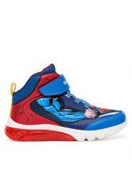 Geox Sneakersy J Ciberdron J56LBF 0BC14 C0200 D Niebieski. Niebieskie buty sportowe chłopięce Geox, bez wzorów, ze skóry, bez zapięcia. Za 219.99 zł.