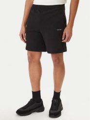 Calvin Klein Szorty sportowe Nano Logo LV04LF244G Czarny Regular Fit. Czarne krótkie spodenki sportowe męskie Calvin Klein, m, bez wzorów, z bawełny. Za 329.99 zł.