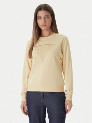 Guess Bluza W6GQ09 K3183 Żółty jasny Regular Fit. Żółte bluzy damskie Guess, s, z aplikacjami, z bawełny, bez kaptura. Za 245.99 zł.