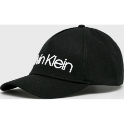 Calvin Klein - Czapka. Czarne czapki i kapelusze męskie Calvin Klein. Za 159.90 zł.