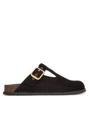 Gino Rossi Klapki EMERY-199 Czarny. Czarne klapki damskie Gino Rossi, bez wzorów, ze skóry, bez obcasa. Za 230.99 zł.
