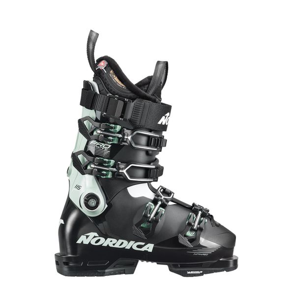 Buty narciarskie damskie Nordica Pro Machine 115 W (GW). Czarne obuwie sportowe damskie NORDICA, bez wzorów, narciarskie. Za 2,599.99 zł.