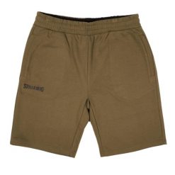 Krótka Spalding Flow. Zielone krótkie spodenki sportowe męskie Spalding, bez wzorów, do koszykówki. W wyprzedaży za 149.35 zł.