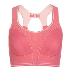 Biustonosz treningowy Shock Absorber Ultimate Run Bra. Czerwone biustonosze Shock Absorber, bez wzorów. Za 199.99 zł.