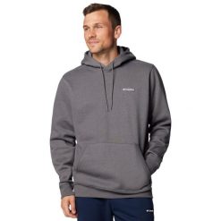 Bluza dresowa sportowa męska Meridian Creek Hoodie. Szare bluzy męskie Columbia, l, bez wzorów, z bawełny, bez kaptura. Za 249.99 zł.