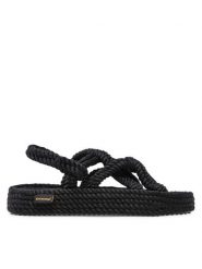 Bohonomad Espadryle Bodrum Platform BOD.0020.PRS Czarny. Czarne espadryle damskie Bohonomad, bez wzorów, z materiału, bez obcasa, bez zapięcia. Za 249.99 zł.