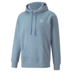 Bluza z kapturem Puma Classics Small Logo FL. Niebieskie bluzy męskie Puma, m, bez wzorów, z bawełny, z kapturem, na fitness i siłownię. Za 252.25 zł.