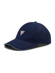Guess Czapka z daszkiem M1BZ57 WBN60 Granatowy. Niebieskie rękawiczki męskie Guess, z aplikacjami, z materiału. Za 129.99 zł.