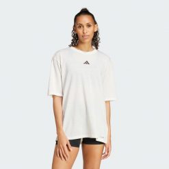 Koszulka Climacool One Rep at a Time Training Graphic. Białe t-shirty damskie Adidas, s, bez wzorów, sportowe, bez kołnierzyka. Za 148.95 zł.