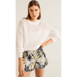 Mango - Szorty Shorti. Żółte szorty damskie Mango, bez wzorów, z elastanu, casualowe. W wyprzedaży za 39.90 zł.