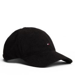 Czapka z daszkiem Tommy Hilfiger. Czarne czapki i kapelusze męskie Tommy Hilfiger, bez wzorów. Za 149.99 zł.