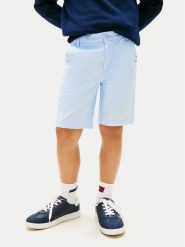 Tommy Hilfiger Szorty materiałowe 1986 Essential KB0KB09641 Niebieski jasny Regular Fit. Niebieskie szorty dla chłopców Tommy Hilfiger, bez wzorów, z bawełny. Za 209.99 zł.