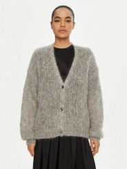 Weekend Max Mara Kardigan Pontiac 2515341031 Szary Oversize. Szare kardigany damskie Weekend Max Mara, l, bez wzorów, z wełny, bez kołnierzyka, bez ramiączek, bez kaptura. Za 719.99 zł.