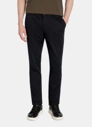 PAKO LORENTE - Granatowe spodnie męskie. Spodnie materiałowe męskie Pako Lorente, l, bez wzorów, z bawełny, casualowe. Za 149.99 zł.