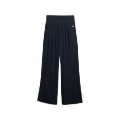 Damskie spodnie plażowe Superdry. Czarne spodnie materiałowe damskie Superdry., l, z aplikacjami. Za 317.90 zł.