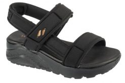 Sandały dziewczęce, Uno Lite Sandal - Sunny Stand. Czerwone sandały dziewczęce Skechers, z materiału, bez zapięcia. Za 149.99 zł.