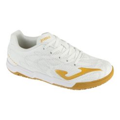 Buty halowe do piłki nożnej chłopięce, Evolution Jr 26 EVJS IN. Białe buty sportowe chłopięce Joma, bez wzorów, bez zapięcia, do piłki nożnej. Za 149.99 zł.