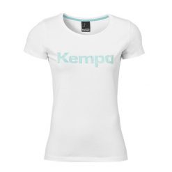 Damska koszulka Kempa Graphic. Białe koszulki sportowe damskie Kempa, m, bez wzorów, z bawełny, bez kołnierzyka, bez ramiączek, do piłki ręcznej. Za 138.00 zł.