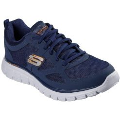 Buty sportowe męskie Skechers Burns Agoura. Niebieskie buty sportowe męskie Skechers, bez zapięcia. Za 199.99 zł.