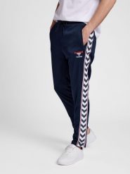 Spodnie dresowe slim fit Hummel IC Lerby. Niebieskie spodnie dresowe damskie Hummel, s, bez wzorów, z dresówki. Za 319.00 zł.