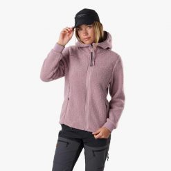 Bluza polarowa hiking damska Swedemount Lofoten Pile Jacket wodoodporna. Fioletowe bluzy damskie SWEDEMOUNT, bez wzorów, z polaru, bez kaptura. Za 399.99 zł.