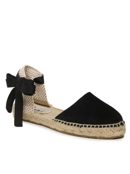 Manebi Espadryle Valencia Espadrilles K 1.0 P0 Czarny. Czarne sandały damskie Manebi, bez wzorów, ze skóry, bez obcasa, bez zapięcia. Za 299.99 zł.