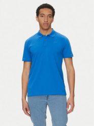 Blend Polo 20717857 Niebieski Regular Fit. Niebieskie koszulki polo męskie Blend, m, bez wzorów, z bawełny, bez ramiączek. Za 49.99 zł.