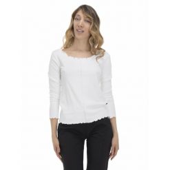 Koszulka na co dzień na siłownię. Białe koszulki sportowe damskie LEONE 1947 APPAREL, bez wzorów, sportowe, bez kołnierzyka. W wyprzedaży za 109.46 zł.