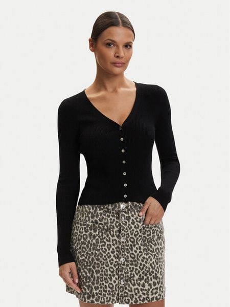 ONLY Kardigan Mist 15363392 Czarny Slim Fit. Czarne kardigany damskie Only, l, bez wzorów, z syntetyku, bez kołnierzyka, bez ramiączek, bez kaptura. Za 93.99 zł.