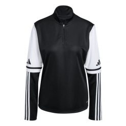 Damska bluza dresowa adidas Squadra25. Białe bluzy damskie Adidas, na zimę, l, bez wzorów, z dresówki, bez kołnierzyka, bez ramiączek, bez kaptura. Za 173.99 zł.