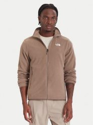 The North Face Polar Glacier NF0A8D0R Beżowy Regular Fit. Brązowe bluzy męskie The North Face, m, bez wzorów, z polaru, bez kaptura. Za 299.99 zł.