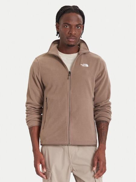 The North Face Polar Glacier NF0A8D0R Beżowy Regular Fit. Brązowe bluzy męskie The North Face, m, bez wzorów, z polaru, bez kaptura. Za 299.99 zł.
