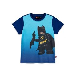 Koszulka Dziecięca LEGO BATMAN Tano 303 Niebieska. Niebieskie t-shirty dla chłopców LEGO, bez wzorów, z bawełny, bez ramiączek. Za 59.99 zł.