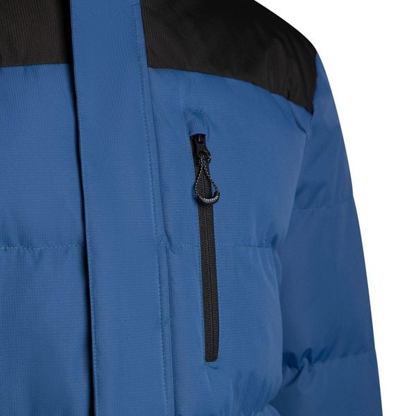 Męska Ocieplana Kurtka Ahmor. Niebieskie kurtki męskie Trespass, m, bez wzorów, z materiału, z kapturem. Za 364.99 zł.
