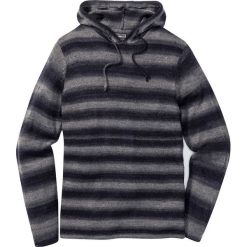 Sweter z kapturem Slim Fit bonprix szaro-niebieski w paski. Swetry przez głowę męskie marki bonprix. Za 44.99 zł.