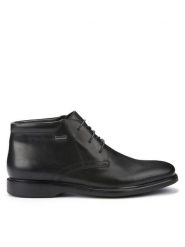 Geox Trzewiki U Brayden 2Fit Abx D U54N1D 00043 C9999 Czarny. Czarne botki męskie Geox, bez wzorów, ze skóry, bez zapięcia. Za 509.99 zł.