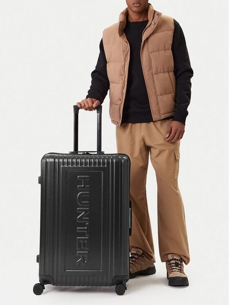 Hunter Walizka duża CWBEO-HUNTER-L-001-08 Czarny. Czarne walizki męskie Hunter, bez wzorów, duże. Za 399.99 zł.