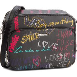 Torebka DESIGUAL - 18WAXPD1 2000. Czarne listonoszki damskie Desigual, ze skóry ekologicznej. W wyprzedaży za 189.00 zł.