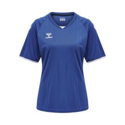 Koszulka damska Hummel hmlhmlCORE volley. Niebieskie koszulki sportowe damskie Hummel, xl, bez wzorów, bez kołnierzyka, bez ramiączek, na fitness i siłownię. Za 144.00 zł.