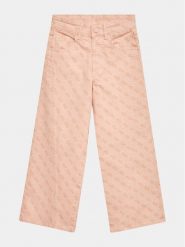 Guess Jeansy J3YB06 WE620 Różowy Relaxed Fit. Czerwone jeansy dla dziewczynek Guess, z bawełny. Za 289.99 zł.