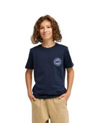 Koszulka z krótkim rękawem dla Chłopcy EV DUALITY Niebieski. Niebieskie t-shirty dla chłopców Quiksilver, bez wzorów, z bawełny, bez ramiączek. Za 74.99 zł.