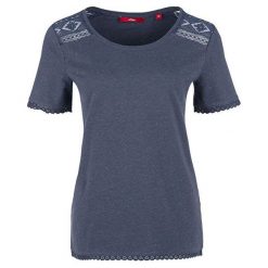 S.Oliver Koszulka Damska 14.803.32.2522.58W1 Dark Steel Blue Melange (Rozmiar 34). Bluzki damskie marki S.Oliver. W wyprzedaży za 64.00 zł.