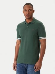 Guess Polo M6GP60 K3076 Zielony Regular Fit. Zielone koszulki polo męskie Guess, m, z aplikacjami, z bawełny, bez ramiączek. Za 294.99 zł.
