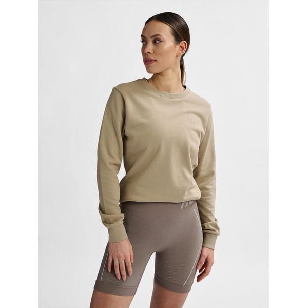 Bluza damska Hummel Active. Brązowe bluzy damskie Hummel, bez wzorów, bez kaptura, na fitness i siłownię. Za 217.00 zł.